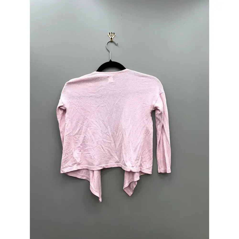 Gap Kids Pink Open Front Cardigan Sweater Size S 6-7